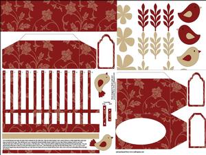 Red and Gold Birdcage