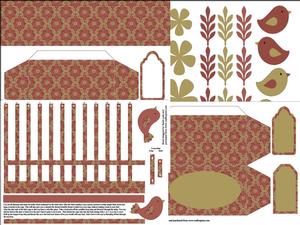 Dusky Rose Quited Birdcage