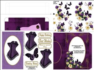 Purple Basque Pillow Card