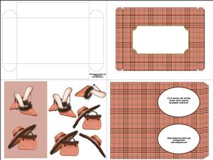 Brown Shoe Pillow Card
