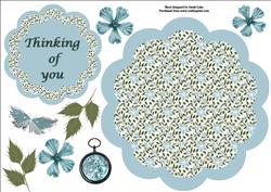 Turquoise Floral