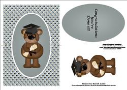 Graduation Bear Blue