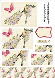 Blossom Shoe Floral Rectangle