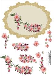 Pink Rose Flower Shoe