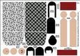 Kimono Paper Folded Doll Black by Design