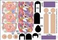 Kimono Paper Folded Doll Floral