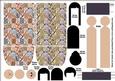 Kimono Paper Folded Doll Patchwork