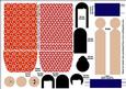 Kimono Paper Folded Doll Red