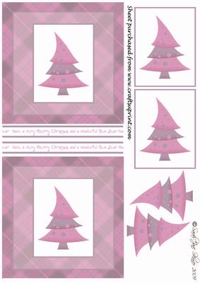 Funky Christmas Tree Pink