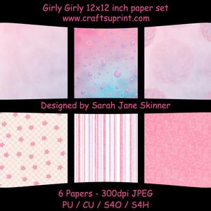 Girly Girly 12 x 12 Paper Set
