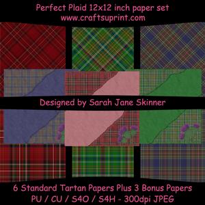 Perfect Plaid 12x12 Papers Traditional Tartan