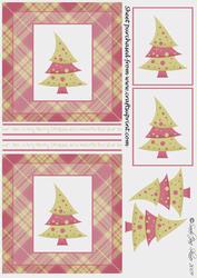 Funky Christmas Tree Pink & Lime