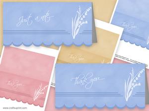 Just a Note / Thank You 6 Card Kit