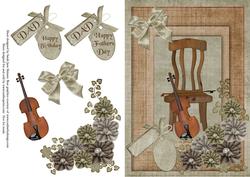 Violin A5 Card Front