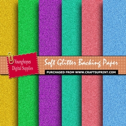 Soft Glitter Backing Paper