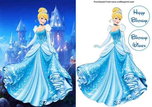 Cinderella A5 Decoupage