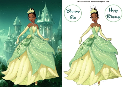 Princess and the Frog Tiana A5 Decoupage