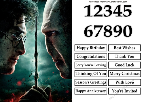 Harry Potter 6 A5 Quick Card