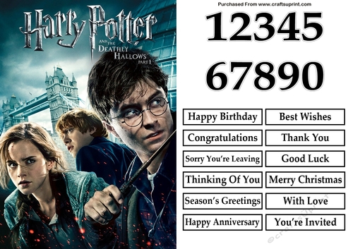 Harry Potter 12 A5 Quick Card