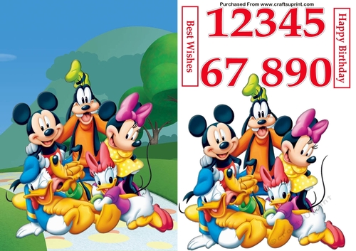 Mickey Mouse and Friends 2 A5 Decoupage