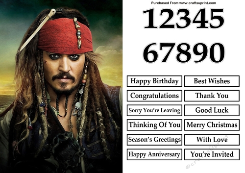 Pirates of the Caribbean 1 A5 Quick Card