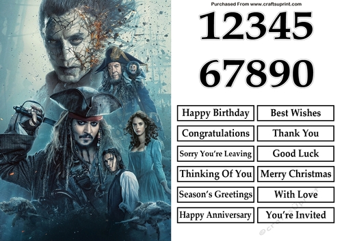 Pirates of the Caribbean 2 A5 Quick Card