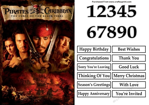 Pirates of the Caribbean 3 A5 Quick Card