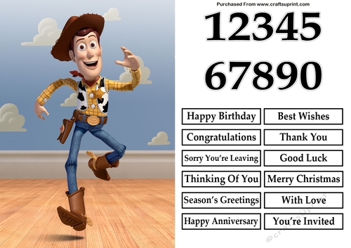 Toy Story Woody A5 Quick Card