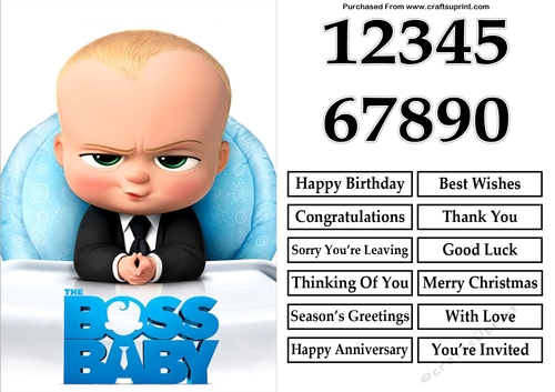 The Boss Baby 2 A5 Quick Card
