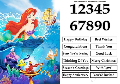 The Little Mermaid 1 A5 Quick Card