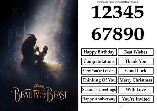 Beauty And The Beast 2 A5 Quick Card