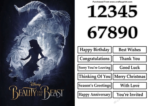 Beauty And The Beast 3 A5 Quick Card