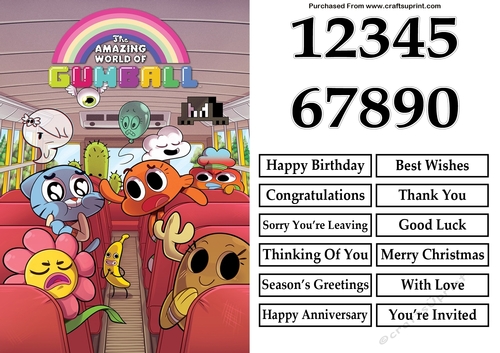 The Amazing World Of Gumball A5 Quick Card