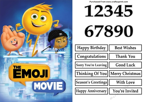 Emoji Movie A5 Quick Card