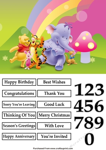 Winnie the Pooh and Friends Rainbow