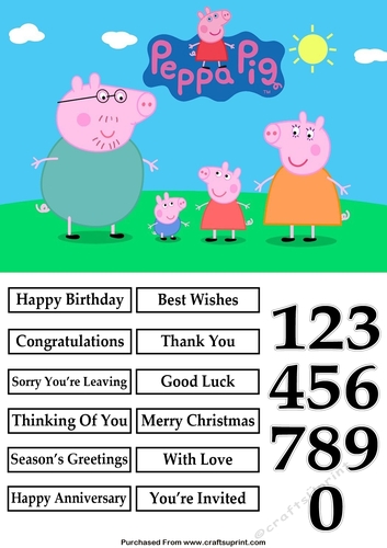 Peppa Pig and Family
