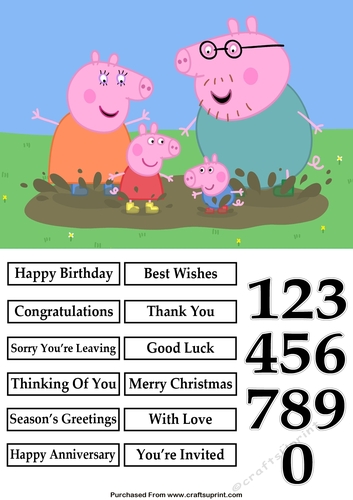 Peppa Pig and Family Muddy Puddle