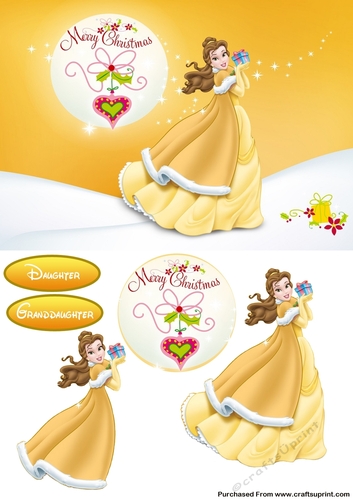 Belle Christmas Princess Step By Step