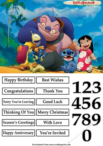 Lilo and Stitch A5 Quick Card