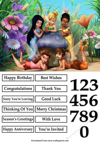 Tinkerbell and Friends 2 A5 Quick Card