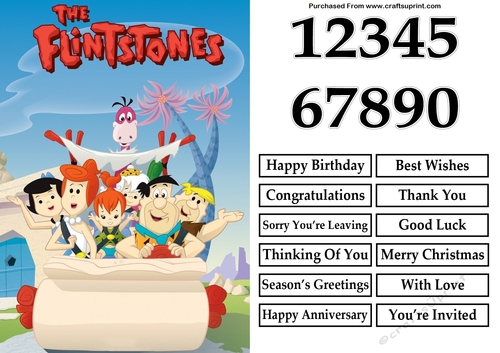 The Flintstones 3 A5 Quick Card