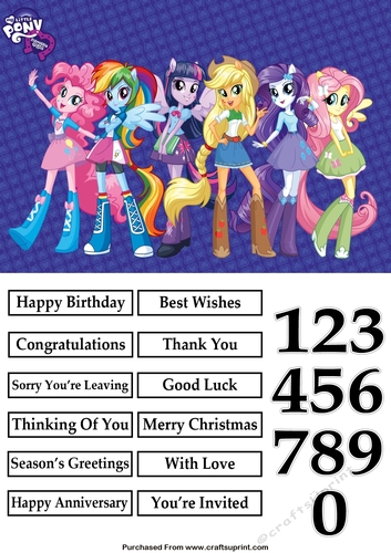 Equestria Girls 2 Quick Card