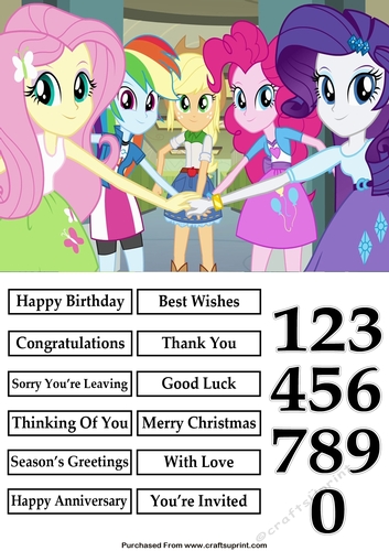 Equestria Girls 3 Quick Card