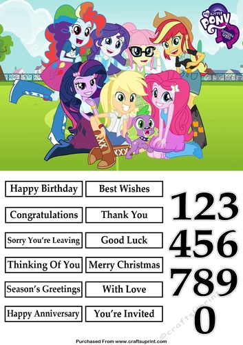Equestria Girls 4 Quick Card