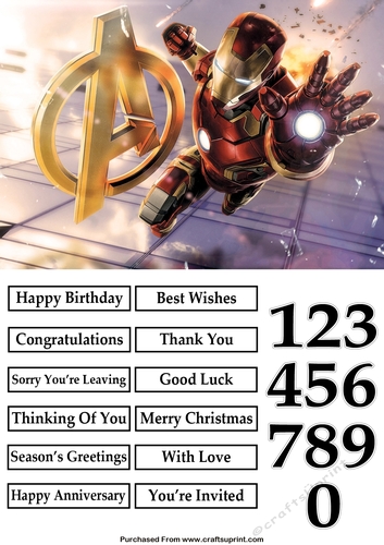The Avengers Iron Man Quick Card