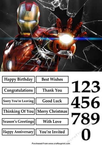 The Avengers Iron Man 2 Quick Card