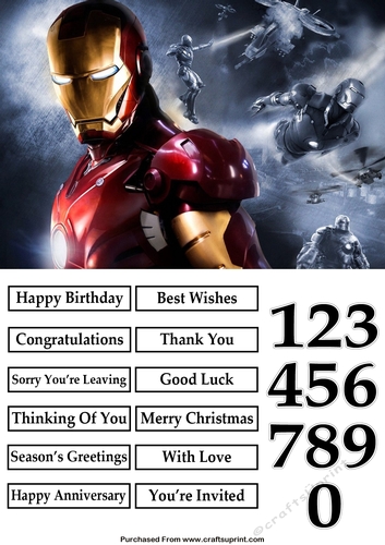 The Avengers Iron Man 3 Quick Card