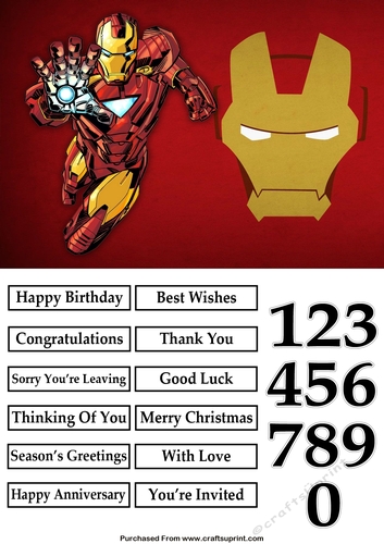 The Avengers Iron Man 4 Quick Card