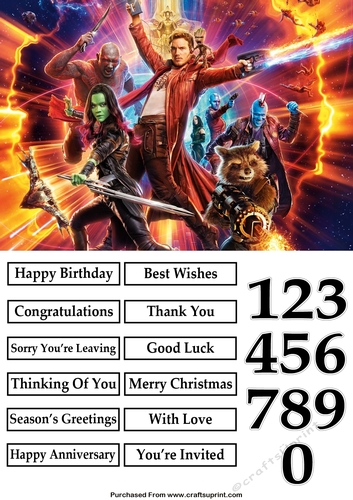 Guardians Of The Galaxy Quick Card