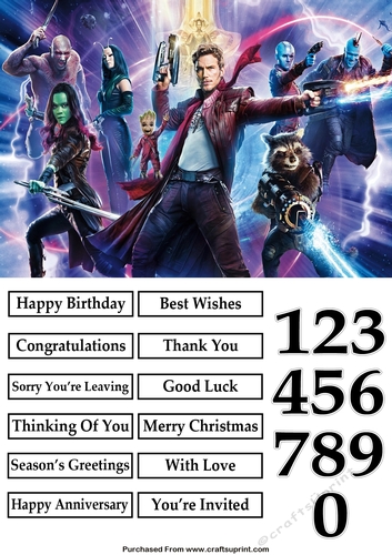 Guardians Of The Galaxy 3 Quick Card